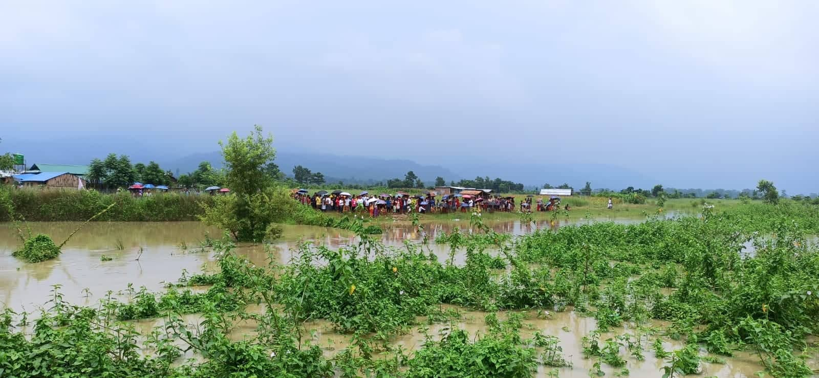 तस्वीरमा कोशीको बाढी