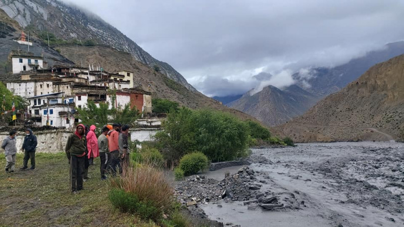 हिमाली क्षेत्रमा मनसुनी वर्षा : जोखिममा हिमाली बस्ती