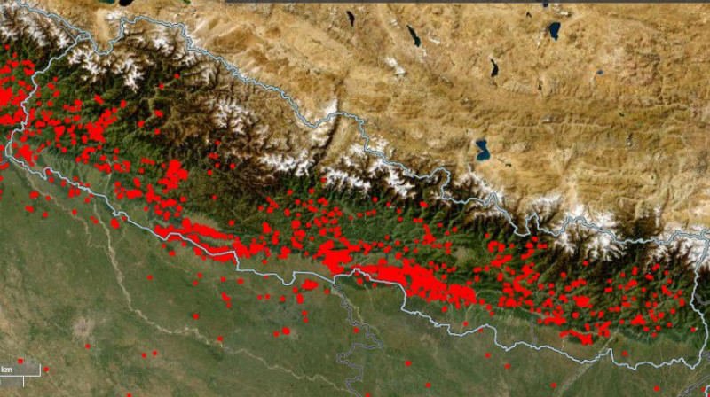 काठमाडौंमा वायु प्रदूषण चिन्ताजनक, डढेलोले बढायो जोखिम